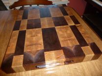 Patchwork Mixed Wood End Grain Chopping Board, Butcher Block 2 small