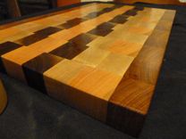 Custom Traditional Workhorse Chopping Board, With Exotic Accents 1 small