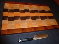 Custom Traditional Workhorse Chopping Board, With Exotic Accents 4 small