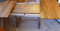 Extendable Trestle Table With Modern Flare 4 small