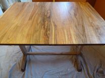 Extendable Trestle Table With Modern Flare 5 small