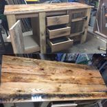 Reclaimed Wood Rustic Vanity 4 small
