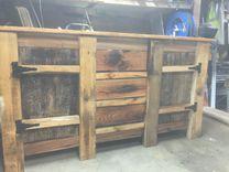 Reclaimed Wood Rustic Vanity 5 small