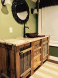 Reclaimed Wood Rustic Vanity 2 small