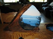 Custom  Rustic Twisted Two Sided Pine Picture Frame 2 small
