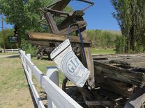 Antique Flour Sack Traveler 1 small