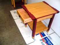 Green & Green Gone Wild Mismatched Nightstands In Yellowheart And Purpleheart 5 small