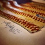 Baseball American Flag Artwork - Made From Actual Used Baseballs 5 small