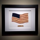 Baseball American Flag Artwork - Made From Actual Used Baseballs 1 small