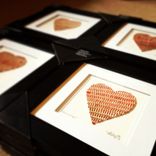 Baseball Seams Heart Artwork - Made From Actual Used Baseballs 1 small