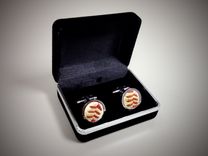 Baseball Seams Cufflinks - Made With Actual Used Baseballs 4 small