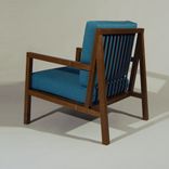 Lola Lounge Chair In Walnut 2 small