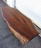 Live Edge Coffee Table- Walnut-Large Coffee Table- Rustic- Modern- Hairpin Legs- Mid Century 4 small
