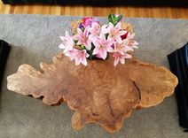 Large Tree Slice Coffee Table- Live Edge Table- Round Coffee Table- Natural Edges- Crosscut Slab 3 small