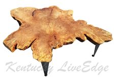 Large Tree Slice Coffee Table- Live Edge Table- Round Coffee Table- Natural Edges- Crosscut Slab 4 small