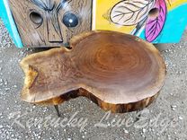 Natural Wood Table- Live Edges- Log Table- Log Furniture- Round Table- Rustic- Coffee Table 3 small