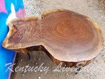 Natural Wood Table- Live Edges- Log Table- Log Furniture- Round Table- Rustic- Coffee Table 5 small