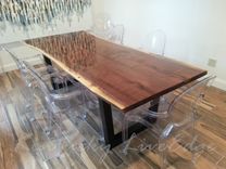 Live Edge Dining Table, Modern Dining Table, Industrial, Conference Table 1 small