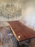 Live Edge Dining Table, Modern Dining Table, Industrial, Conference Table 4 small