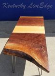 Live Edge Coffee Table- Walnut And Mahogany- Modern- Rustic- Sustainable- Reclaimed 4 small