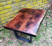 Rustic Coffee Table- Industrial Coffee Table- Live Edge Coffee Table- Distressed Wood 5 small