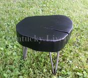 Modern Wooden Stool, Side Table, End Table, Plant Stand, Log Round, Contemporary, Natural Edges 4 small