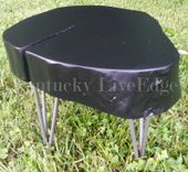 Modern Wooden Stool, Side Table, End Table, Plant Stand, Log Round, Contemporary, Natural Edges 3 small