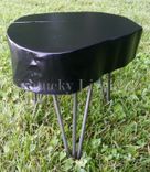 Modern Wooden Stool, Side Table, End Table, Plant Stand, Log Round, Contemporary, Natural Edges 5 small