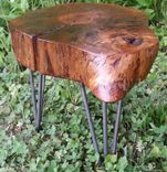 Wooden Plant Stand, Side Table, Stool, Organic Furniture, Industrial Table, Round Table, Drink Stand 1 small