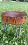 Wooden Plant Stand, Side Table, Stool, Organic Furniture, Industrial Table, Round Table, Drink Stand 2 small