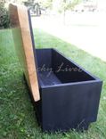 Live Edge Coffee Table With Storage- Storage Trunk- Modern-Blanket Chest- Art Deco- Bench- Toy Bin 3 small