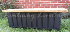 Live Edge Coffee Table With Storage- Storage Trunk- Modern-Blanket Chest- Art Deco- Bench- Toy Bin 4 small