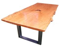 Live Edge Dining Table- Modern Dining Table- Industrial Dining Table- Farm Table- Natural Edges 1 small