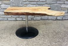 Coffee Table, Live Edge Coffee Table, Modern Coffee Table, Spins 360 5 small