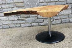 Coffee Table, Live Edge Coffee Table, Modern Coffee Table, Spins 360 3 small