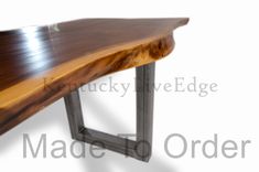 Live Edge Dining Table Walnut Steel Bases 1 small