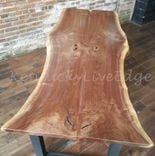 Natural Live Edge Dining Table, Industrial, Modern Dining Table, Walnut Dining Table 3 small