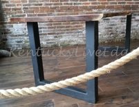 Natural Live Edge Dining Table, Industrial, Modern Dining Table, Walnut Dining Table 4 small