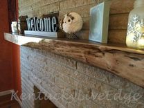 Live Edge Walnut Mantel 5 small