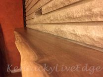 Live Edge Walnut Mantel 4 small