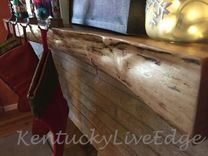 Live Edge Walnut Mantel 2 small