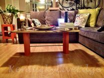Artistic Coffee Table Contemporary Coffee Table Chocloate And Orange 2 small