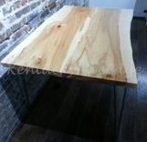 Live Edge Dining Table, Kitchen Table, Breakfast Table, Writing Desk, Sustainable Wood, Modern 5 small