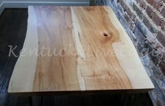 Live Edge Dining Table, Kitchen Table, Breakfast Table, Writing Desk, Sustainable Wood, Modern 4 small