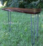 Walnut Console Table- Laptop Desk- Writing Desk- Live Edges- Sofa Table 2 small