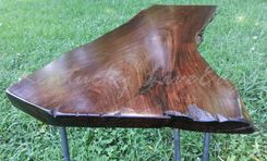 Walnut Console Table- Laptop Desk- Writing Desk- Live Edges- Sofa Table 4 small