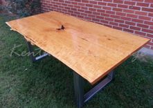 Live Edge Dining Table- Modern Dining Table- Industrial Dining Table- Farm Table- Natural Edges 5 small