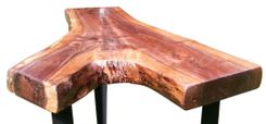 Walnut End Table, Live Edge Side Table, Tall Coffee Table, Display Table, Modern Table 3 small