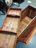 Solid Oak Cedar Chest W/ Removable Tray 2 small