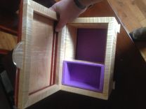 Tiger Maple And Bloodwood Keepsake/Jewelry Box 6 small
